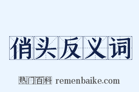 俏头反义词是什么意思的图片